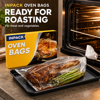Sacs de cuisson en nylon résistants à la chaleur, compatibles four et micro-ondes, 100 unités, pour la fête de Thanksgiving, 450°F, logo personnalisé, dinde, USA, UE