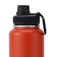 Gourde isotherme compacte en acier inoxydable 304 avec poignée, grande capacité, portable pour la randonnée, à boire directement