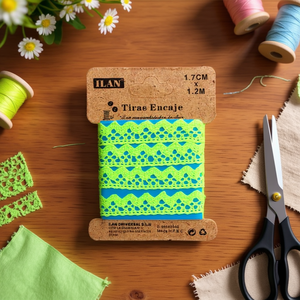 Nastri in Pizzo Ilan 1,7 Cm X 1,2 M Verde Chiaro per Forniture Artigianali - Product Image 2