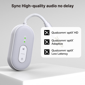 BT Transmitter Receiver không dây di động âm thanh Máy nghe nhạc tai nghe <span class=keywords><strong>stereo</strong></span> máy bay du lịch 2-trong-<span class=keywords><strong>1</strong></span> không dây BT Adapter BT-20 - Product Image 2