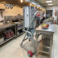 Hachoir-mixeur électrique industriel commercial en acier inoxydable 32L pour viande, ail et légumes avec moteur en cuivre
