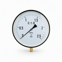 Manomètre numérique HUBEN Y-250 0-1,6 MPa 10 pouces DN15 pour chaudière à vapeur, industriel, 4 points personnalisables