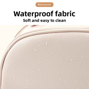 High- PU Double-Zipper <b>Pillow</b> Makeup Bag Portable Waterproof <b>Large</b>-Capacity Handheld Travel Skincare Toiletries Storage - Product Image 3