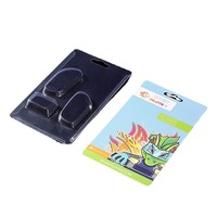 Plateau intérieur recyclable de boîte de boursouflure d'écouteur de PVC PET avec la carte d'insertion et l'aspiration pour l'électronique pour l'emballage de téléphone portable