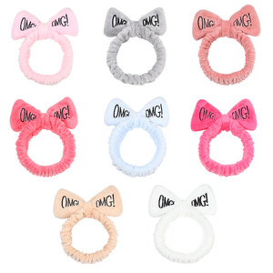 Bandeau facial <span class=keywords><strong>OMG</strong></span> brodé avec logo personnalisé pour le spa, idéal pour le lavage du visage et le maquillage – Nouvelle collection en promotion - Product Image 5