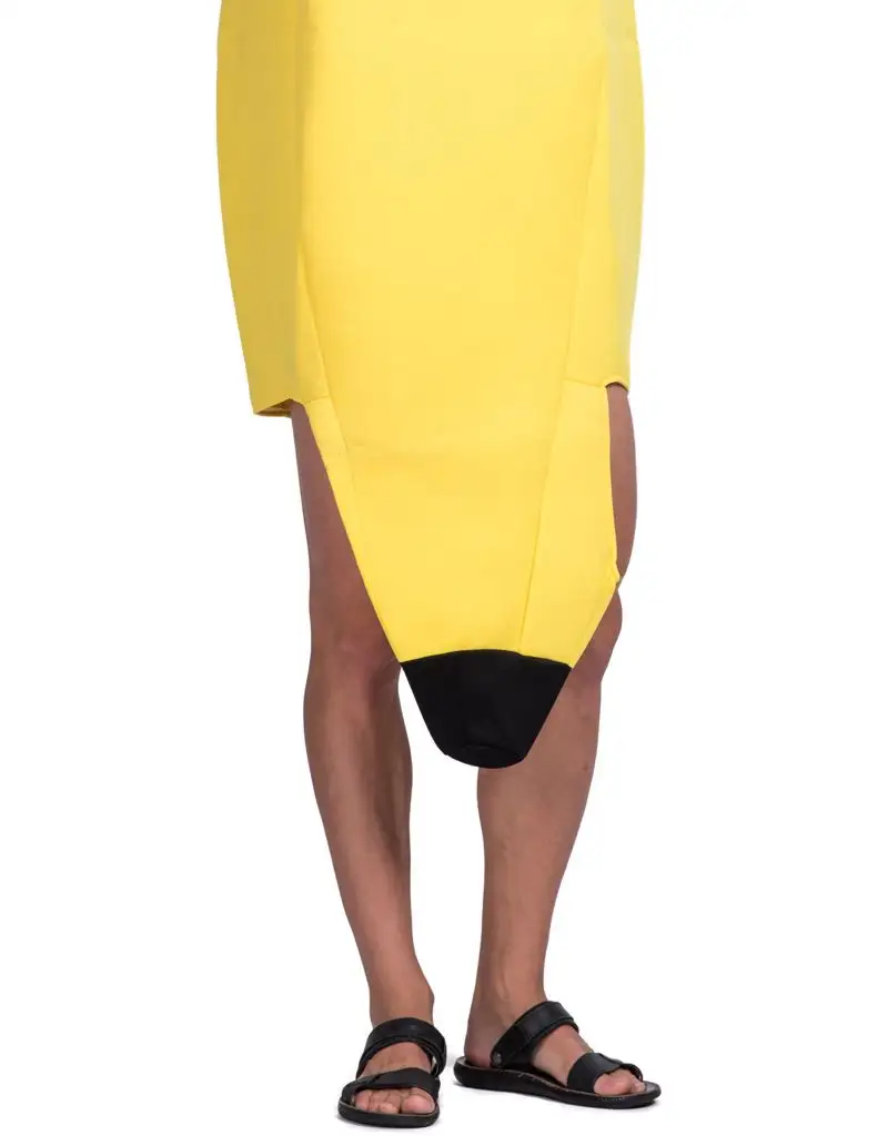 Fantasia de cosplay de banana de frutas, dia das bruxas, adulto, carnaval, traje de masculino, inflável, fantasia de banana