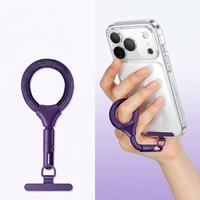 Cordon de téléphone portable anti-perte et antivol avec boucle double en forme de cœur, dragonne, anneau de doigt, chaîne pendentif et espaceur