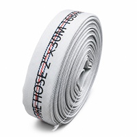 Tuyau d'incendie plat en PVC haute pression personnalisable de 30 m et 2,5 pouces, certifié CE, avec raccord, équipement de lutte contre l'incendie