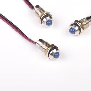 ไฟแสดงสถานะกันน้ำ8มม. 0-220V, หัวสูงขนาดเล็ก LED พร้อมสายพอตท์ติงกาว - Product Image 3