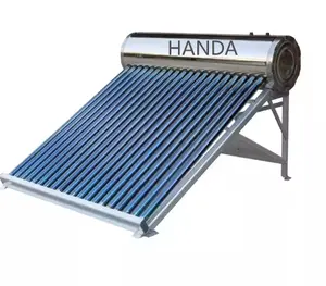 汉达中国紧凑型无压肖欧索莱尔加热系统真空管太阳能热水器200l