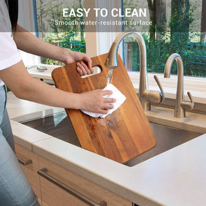 คณะกรรมการตัดไม้อะคาเซีย,เขียงครัวพร้อมชุดจับ3ชิ้นสำหรับเนื้อสัตว์/ผัก/ผลไม้ - Product Image 6