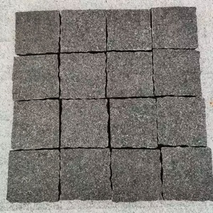 Giá thấp nhất cho thiết kế hiện đại Tấm Đá Granite tự nhiên điên pavers đá màu đen tất cả các hình dạng cho khu vực căn hộ sử dụng ngoài trời - Product Image 4