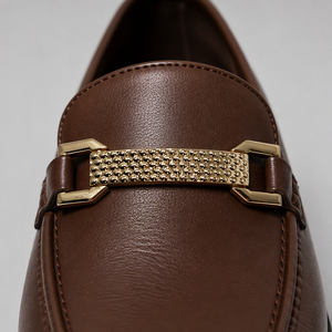 Fibbia per <span class=keywords><strong>Scarpe</strong></span> di Lusso con Motivo a Rete Dorata, Resistente all'Usura, in Lega di Zinco, Accessorio Decorativo per Calzature Maschili - Product Image 2