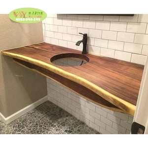 <span class=keywords><strong>Comptoir</strong></span> de salle de bain en bois de <span class=keywords><strong>noyer</strong></span> massif personnalisé - Product Image 1