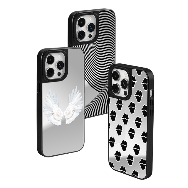 Reflective Silver Cell Phone Case with Mirror for iPhone 15 Pro Max 11 13 14 Makeup Mirror Case Luxury Phone case