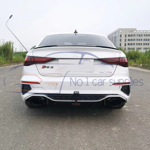 Difusor Trasero para Parachoques, Accesorios para Auto, Compatible con <span class=keywords><strong>A3</strong></span> Facelift RS3-R 2021 <span class=keywords><strong>2022</strong></span>, con Puntas de Escape - Product Image 5