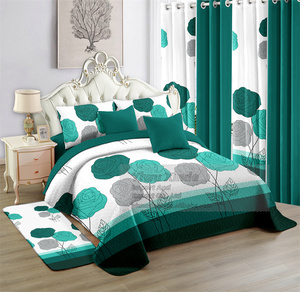 Juego de cama de microfibra King de 12 piezas, incluye cortinas transparentes, alfombra antideslizante, decoración ligera y elegante - Product Image 1