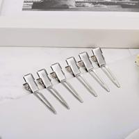 Fermagli per capelli in metallo da 1.75 pollici per Dreads clip di bloccaggio per capelli coccodrillo argento sezione clip a coccodrillo in metallo per estensioni dei capelli K15