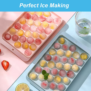 Top Seller BPA-Free <strong>Mini</strong> Round Ice Ball Maker Mold Ice Cube Tray with Lid and Scoop for Ice Cream Tools - Product Image 3