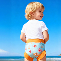 Nouvelle collection de couches de bain lavables pour bébé, taille haute, anti-fuites, pour l'été, fabrication OEM
