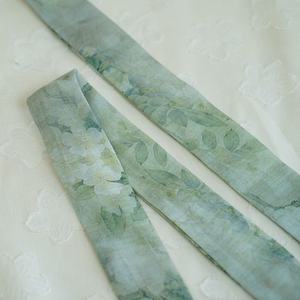 Cinta <span class=keywords><strong>de</strong></span> Tela con Estampado Floral Estilo Chino, Diseño Vintage <span class=keywords><strong>de</strong></span> Flores y Plantas para Accesorios para el Cabello, Envoltura <span class=keywords><strong>de</strong></span> Regalos y Manualidades - Product Image 3