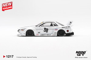 MINIGT 1217 Modèle de <span class=keywords><strong>voiture</strong></span> sport japonaise GTR R32 en alliage moulé sous pression à l'échelle 1:64 - Product Image 3