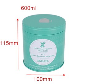 Kín trà lưu trữ kim loại <span class=keywords><strong>tin</strong></span> có thể vòng Trà hộp thiếc với Clip kim loại và nắp nhựa - Product Image 6