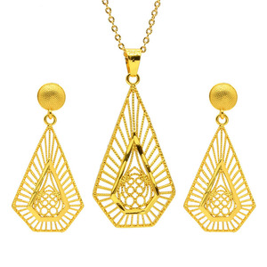 <span class=keywords><strong>Set</strong></span> di gioielli in oro giallo nigeriano africano <span class=keywords><strong>set</strong></span> di orecchini con collana in oro da 24 carati gioielli dorati arabi - Product Image 2