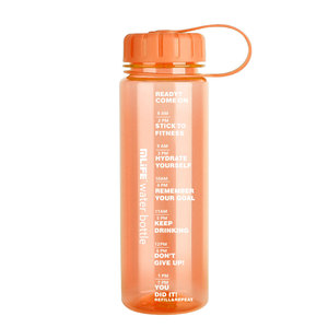 Bouteilles d'eau sportives personnalisées de 400 ml, 500 ml, 650 ml, 1000 ml avec échelles, provenant de sociétés de bouteilles d'eau en plastique. Bouche large - Product Image 5