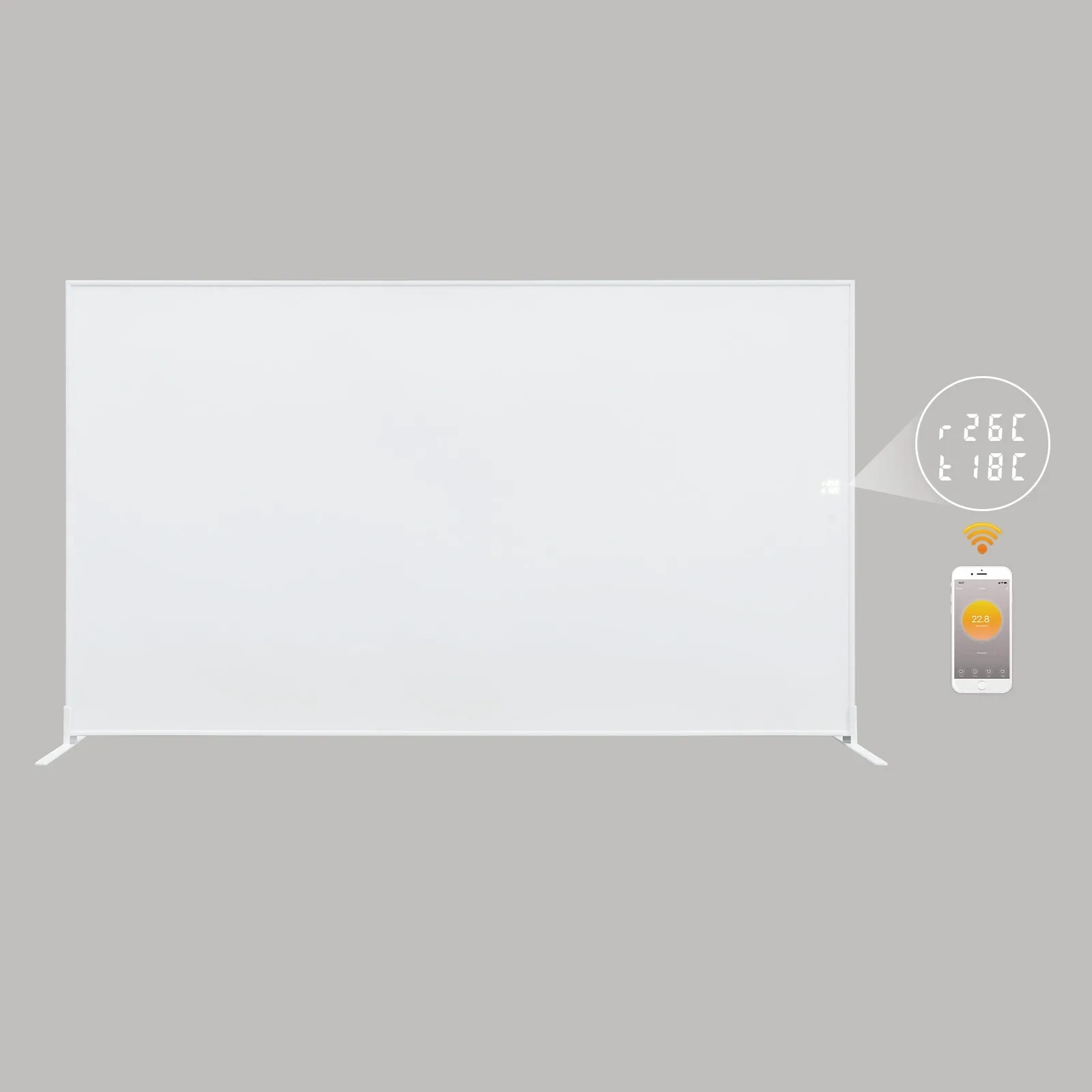 Energy Efficient Electric Radiators Wall Mounted Instant Warmth OEM Portable Infrared Panel Heater Smart Temperature Control