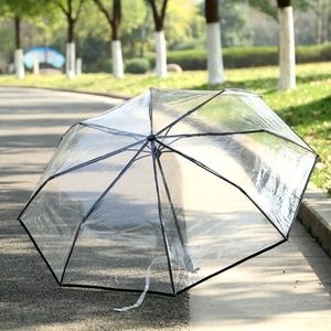 <span class=keywords><strong>Parapluie</strong></span> <span class=keywords><strong>transparent</strong></span> automatique, <span class=keywords><strong>parapluie</strong></span> de pluie pour femmes et hommes, soleil et pluie, automatique, compact, pliable, coupe-vent, style <span class=keywords><strong>transparent</strong></span> - Product Image 5