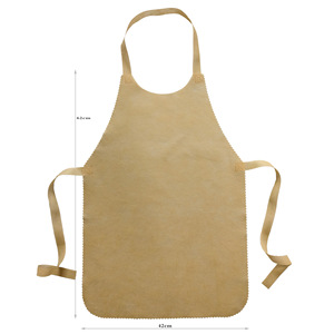 <span class=keywords><strong>Tablier</strong></span> <span class=keywords><strong>blanc</strong></span> jetable imperméable sans manches en non-tissé épaissi pour la cuisine d'Halloween pour femmes - Product Image 6