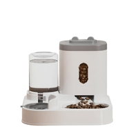 Fontaine à eau pour chat et distributeur automatique de nourriture, ensemble complet avec distributeur d'eau à circulation automatique