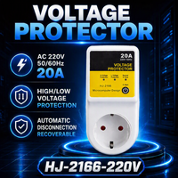 Dispositif de protection contre les surtensions HJ-2166/220V 16A, prise automatique de protection contre les surtensions et les sous-tensions, prise EU pour réfrigérateur, téléviseur