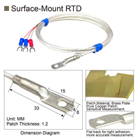 PT100 RTD Temperature Sensor Waterproof Stainless Steel Platinum Probe Embedded Wide Range Fast Response
