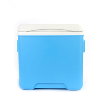 Glacière isotherme portable 30L moderne avec roues et poignée pour le camping, maintien de la glace pendant 48h