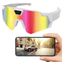 Lunettes de Soleil Caméra 12MP pour Cyclisme Sport Lunettes Intelligentes Photo et Vidéo Masque de Ski HD