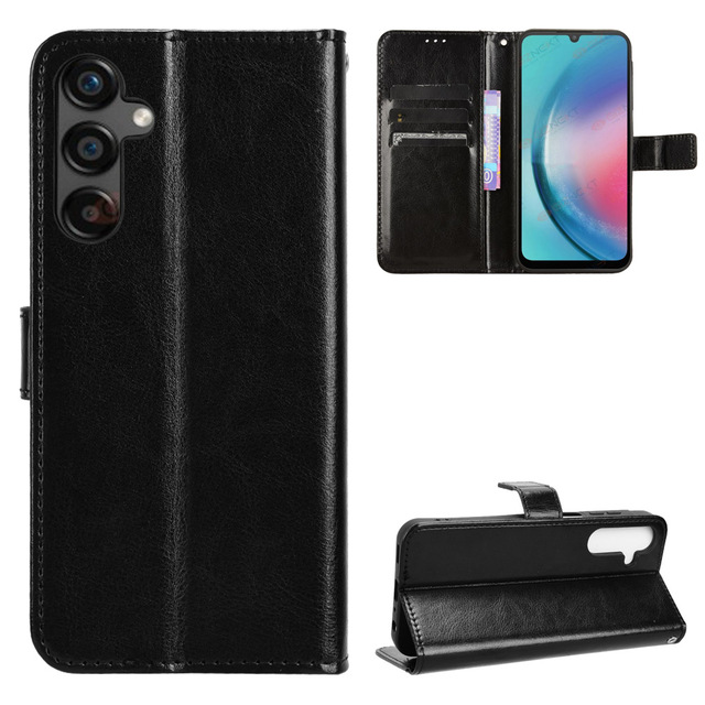 For Samsung C55 Wallet Case, PU Leather Folio Flip Cover Card Slots Holder Kickstand Mobile Phone Case for Samsung Galaxy M55 5G