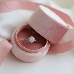 Bague de fiançailles solitaire Dylam Luxury Cz 5A, pierre principale en diamant, argent sterling 925, trèfle à quatre feuilles, bague de mariage pour femmes - Product Image 2