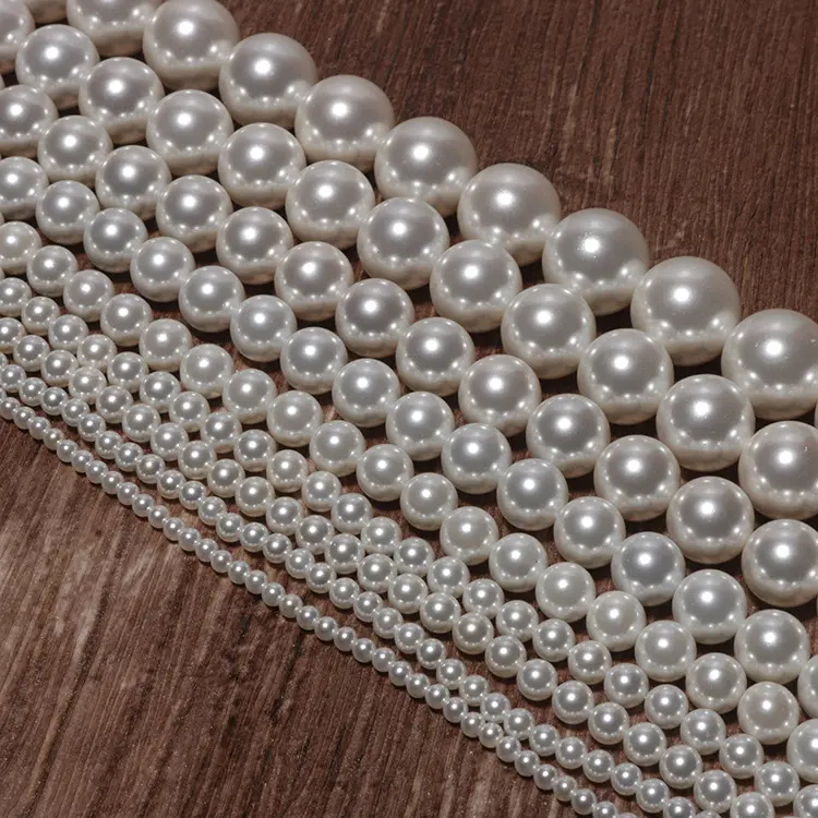 Clásica redonda Natural de perlas naturales de agua dulce perla cultivada para DIY collar suéter