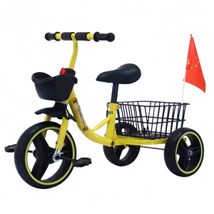 Tricycle et vélo pour enfants en plastique, pour les 2-3-6 ans, avec pédale et panier interchangeable - Product Image 4