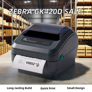 Offre Spéciale – Imprimante d'étiquettes thermiques Zebra GK420D à surface unique pour codes-barres, interface LAN, avec papier thermique inclus - Product Image 2