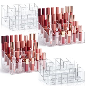 ที่จัดเครื่องสำอางอะคริลิคแบบหมุนได้ OEM, ที่จัดแสดงเครื่องสำอางอะคริลิคแบบฝ้า - Product Image 1