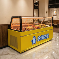Refrigerador Vertical Comercial de Doble Temperatura con Enfriamiento Mecánico Directo, Puerta de Vidrio y Acero Inoxidable