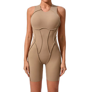 Pagliaccetto da ballo da donna a asciugatura rapida e aperta senza maniche tuta sportiva a compressione morbida - Product Image 3