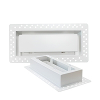 Pièces de système HVAC, panneau métallique perforé rectangulaire sans cadre, pré-installé, pour ventilation d'air frais
