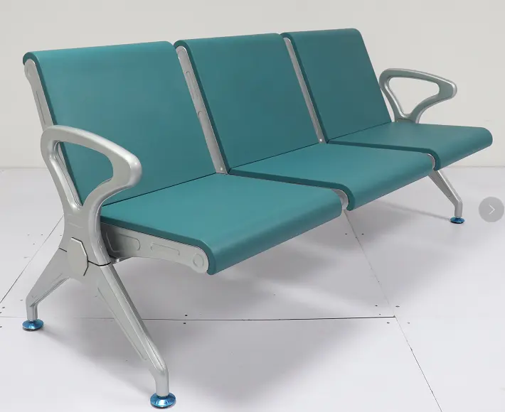 Zitai Furniture – chaise d'attente en cuir métallique pour hôpital, aéroport, siège d'attente pour espace Public Public