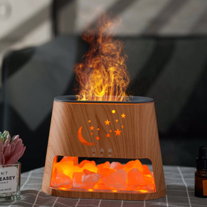 2 1 humidificador ultrasónico de niebla fría lámpara de sal del Himalaya difusor de aceite esencial de aromaterapia eléctrica Auto sin agua hogar - Product Image 3
