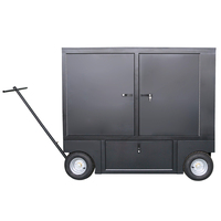 Nouvelle boîte à outils de course portable en aluminium étanche sur roulettes pour le rangement d'outils de karting, accessoires extérieurs pour camping-car et usage extérieur