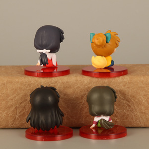4 unids/set OPP BAG productos de animación <span class=keywords><strong>Inuyasha</strong></span> <span class=keywords><strong>Kagome</strong></span> figura Anime figurita Kawaii PVC Figuras De Anime estatua recoger modelo de juguete - Product Image 5